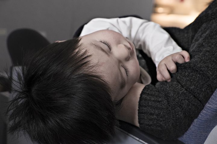 A child that is sleeping
